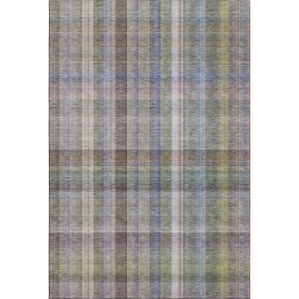 Premium Machine Washable Mayfield  Pewter 5' x 7'6" Rug. Picture 1