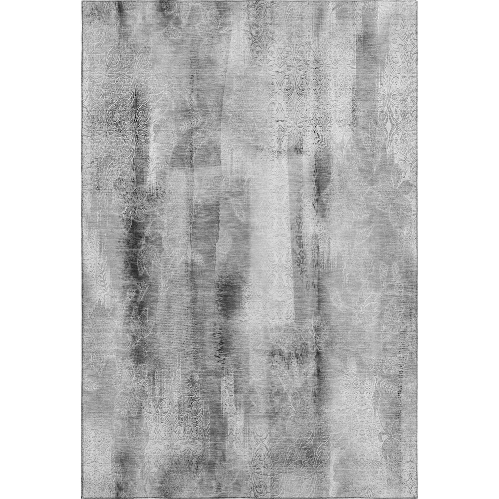 Premium Machine Washable Mayfield  Gray 5' x 7'6" Rug. Picture 1