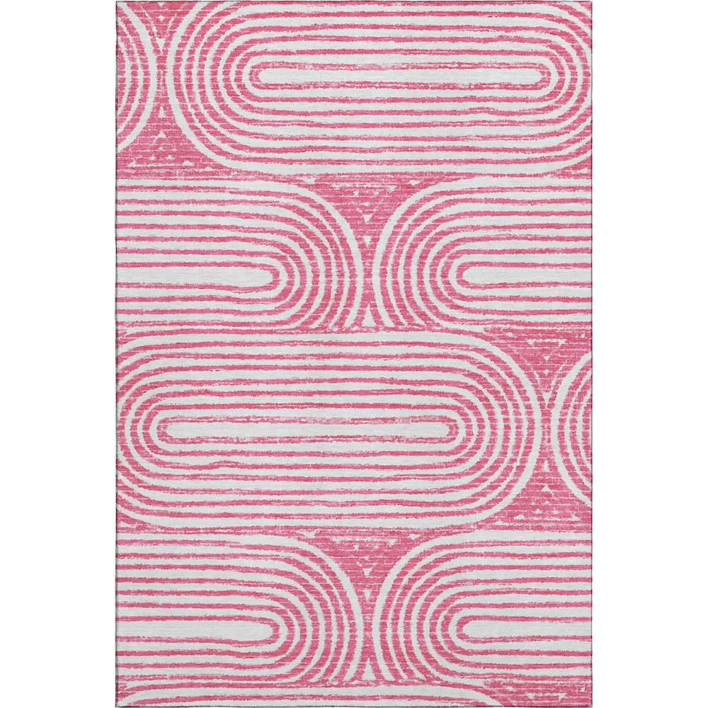 Premium Machine Washable Mayfield  Blush 5' x 7'6" Rug. Picture 1