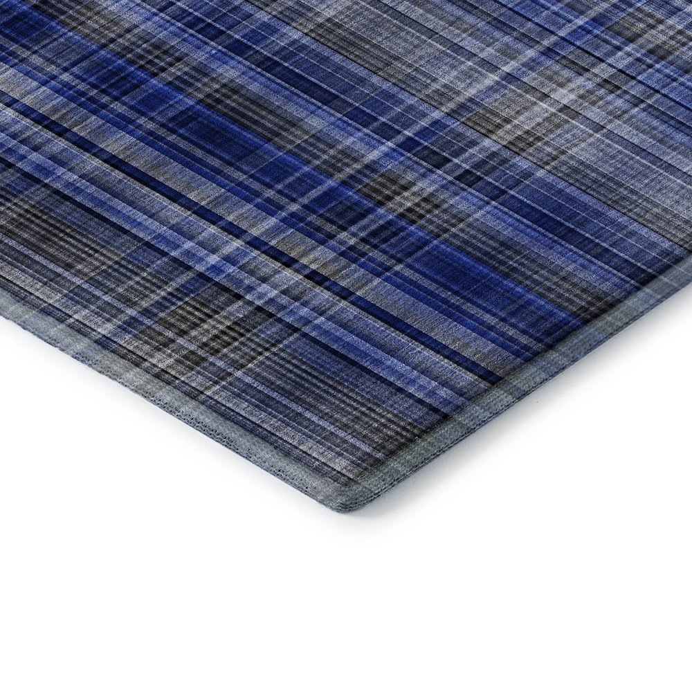 Premium Machine Washable Mayfield  Navy 2'6" x 3'10" Rug. Picture 3