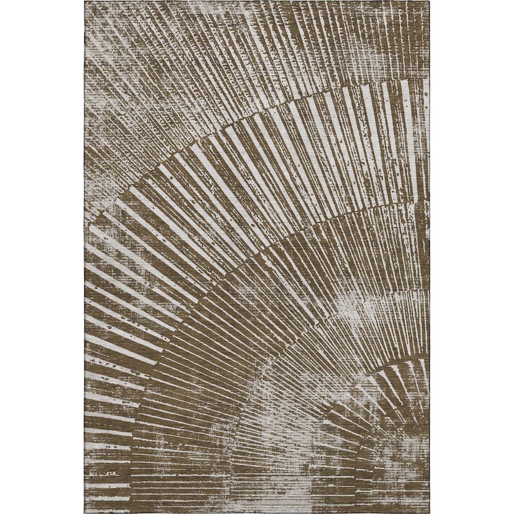 Premium Machine Washable Mayfield  Chocolate 5' x 7'6" Rug. Picture 1