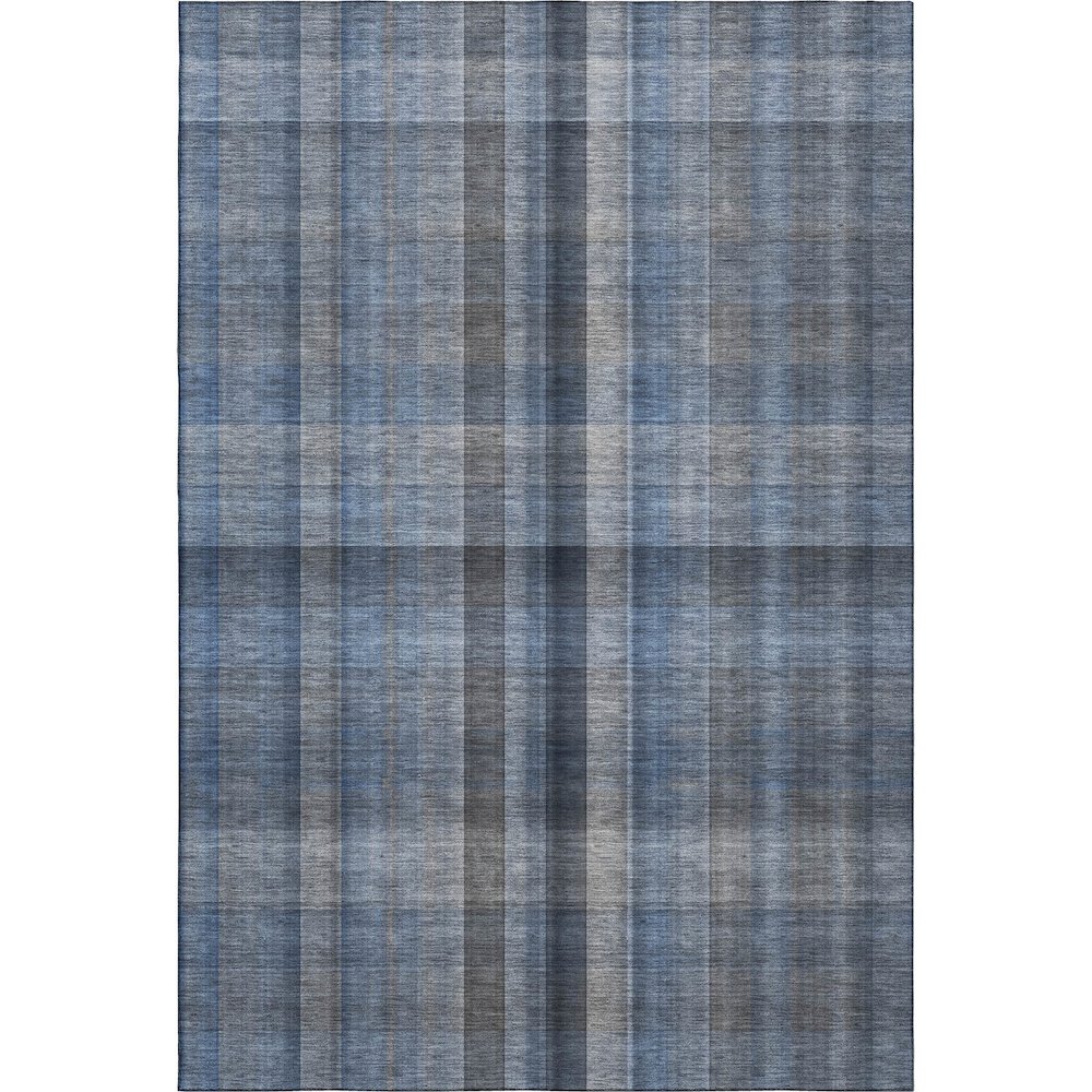 Premium Machine Washable Mayfield  Blue 5' x 7'6" Rug. Picture 1