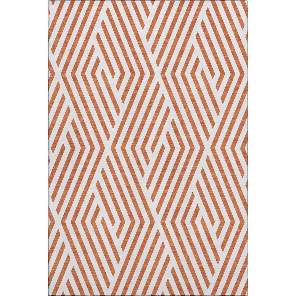 Premium Machine Washable Mayfield  Paprika 5' x 7'6" Rug. Picture 1