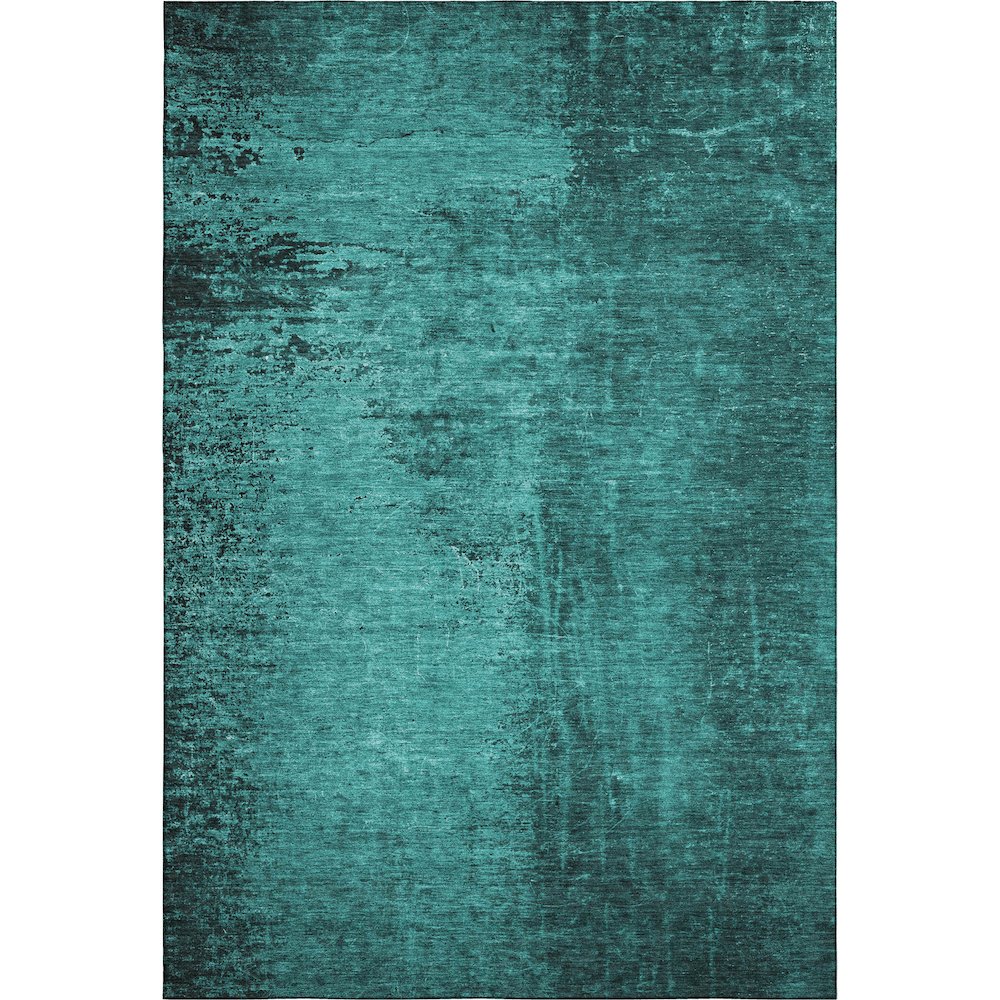 Premium Machine Washable Mayfield  Teal 5' x 7'6" Rug. Picture 1