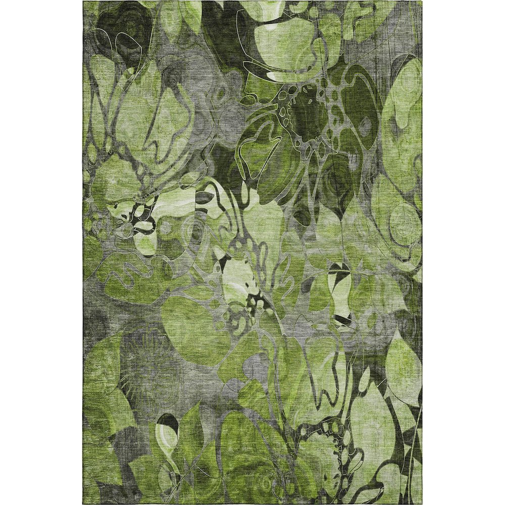 Premium Machine Washable Mayfield  Fern 5' x 7'6" Rug. Picture 1