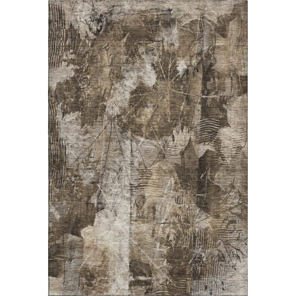Premium Machine Washable Mayfield  Taupe 5' x 7'6" Rug. Picture 1