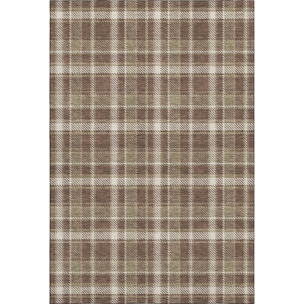 Premium Machine Washable Mayfield  Chocolate 5' x 7'6" Rug. Picture 1