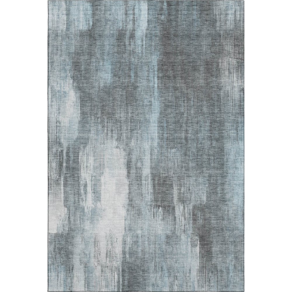 Premium Machine Washable Mayfield  Teal 5' x 7'6" Rug. Picture 1