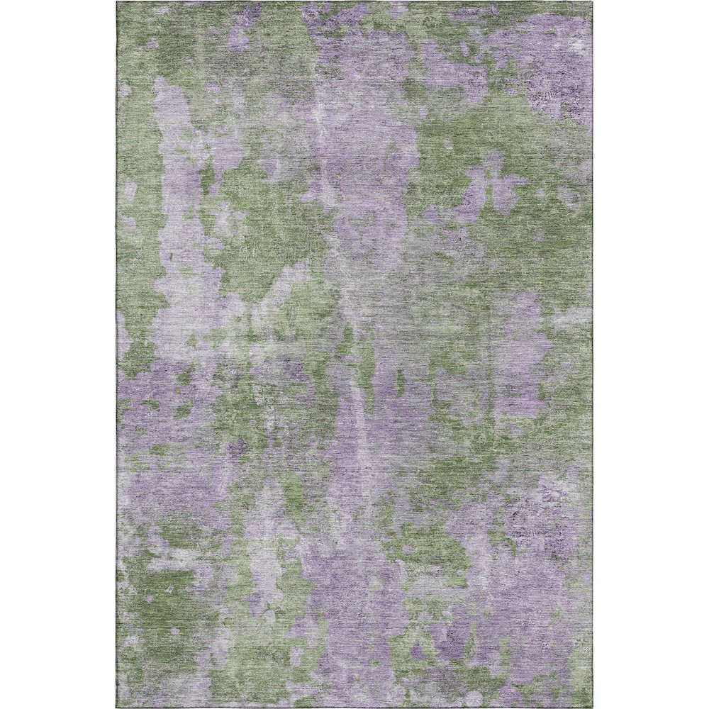 Premium Machine Washable Mayfield  Green 5' x 7'6" Rug. Picture 1