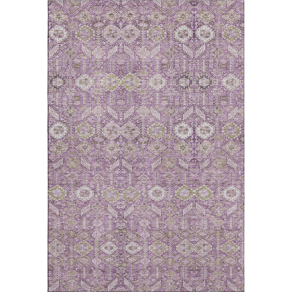 Premium Machine Washable Mayfield  Lavender 5' x 7'6" Rug. Picture 1