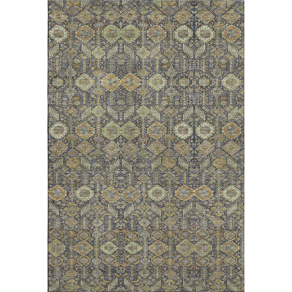 Premium Machine Washable Mayfield  Paprika 5' x 7'6" Rug. Picture 1