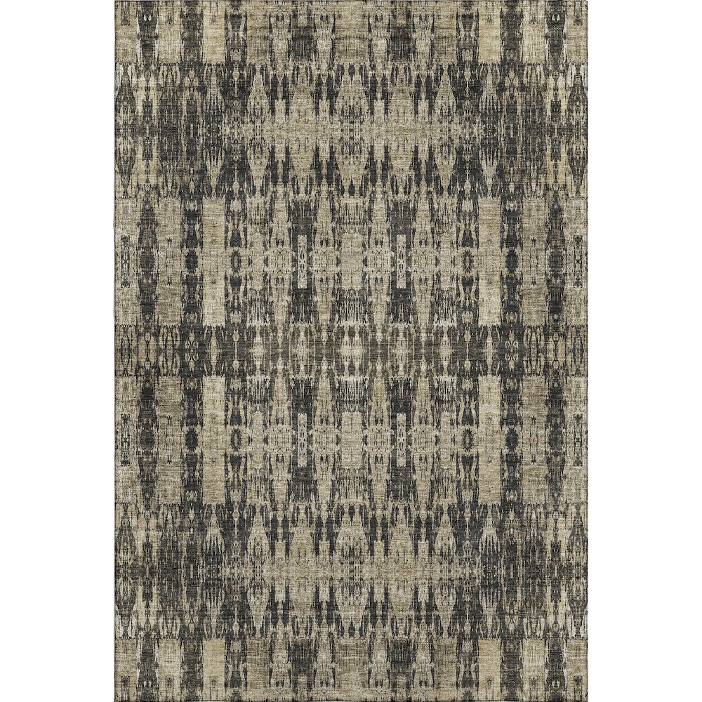 Premium Machine Washable Mayfield  Black 5' x 7'6" Rug. Picture 1