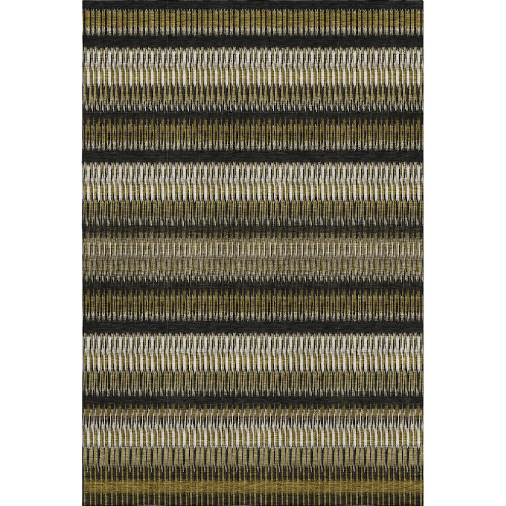 Premium Machine Washable Mayfield  Brown 5' x 7'6" Rug. Picture 1