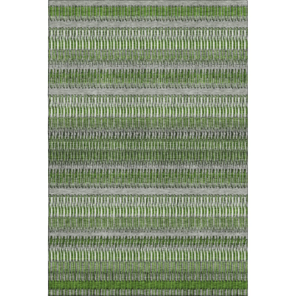 Premium Machine Washable Mayfield  Green 5' x 7'6" Rug. Picture 1