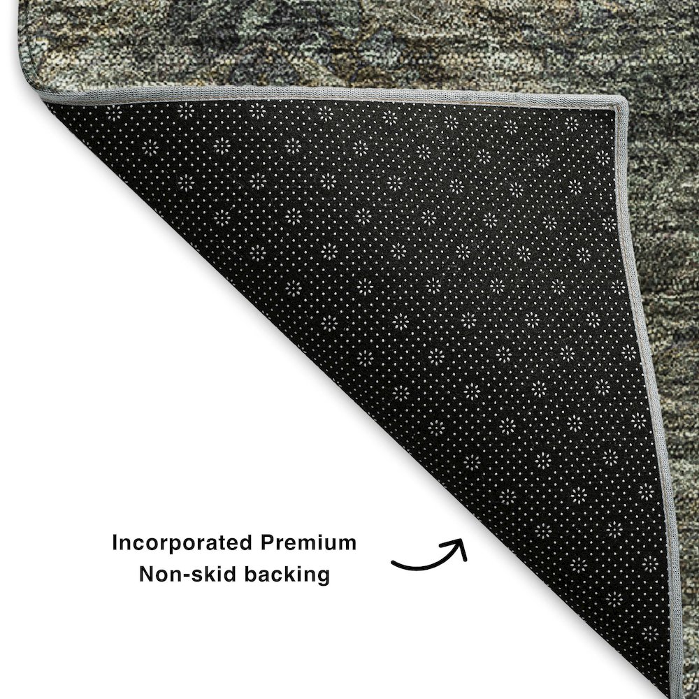 Premium Machine Washable Mayfield  Chocolate 2'6" x 3'10" Rug. Picture 2