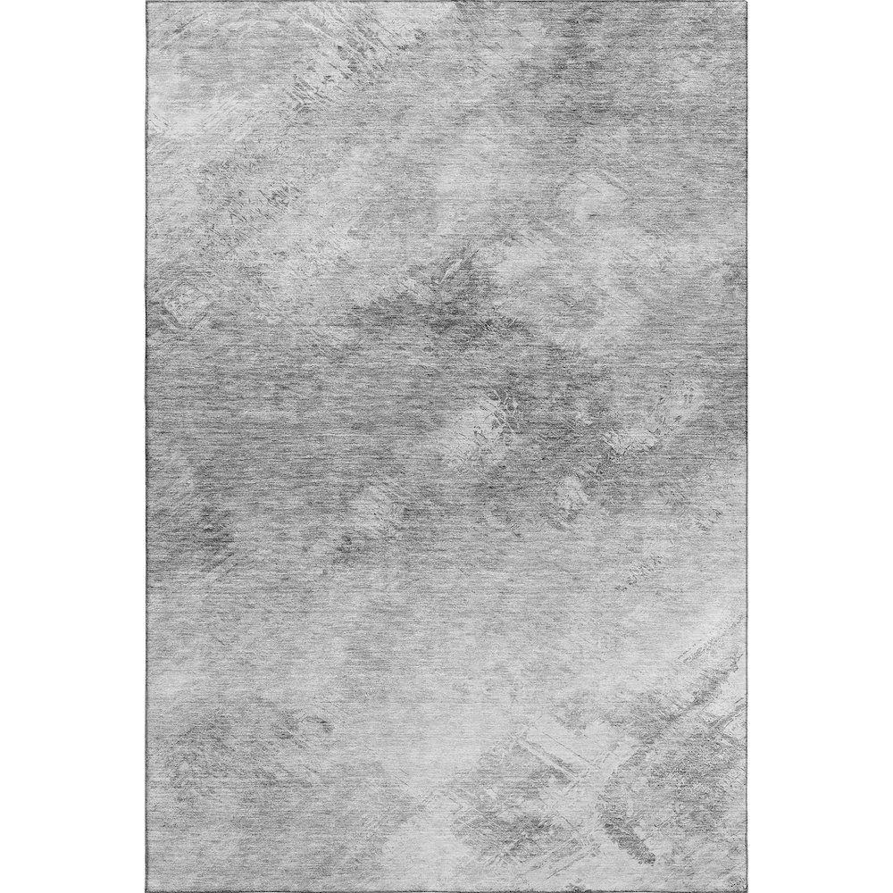 Premium Machine Washable Mayfield  Silver 5' x 7'6" Rug. Picture 1