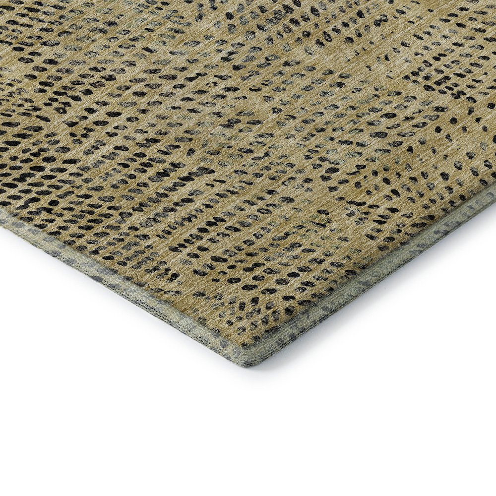 Premium Machine Washable Mayfield  Gold 2'6" x 3'10" Rug. Picture 3