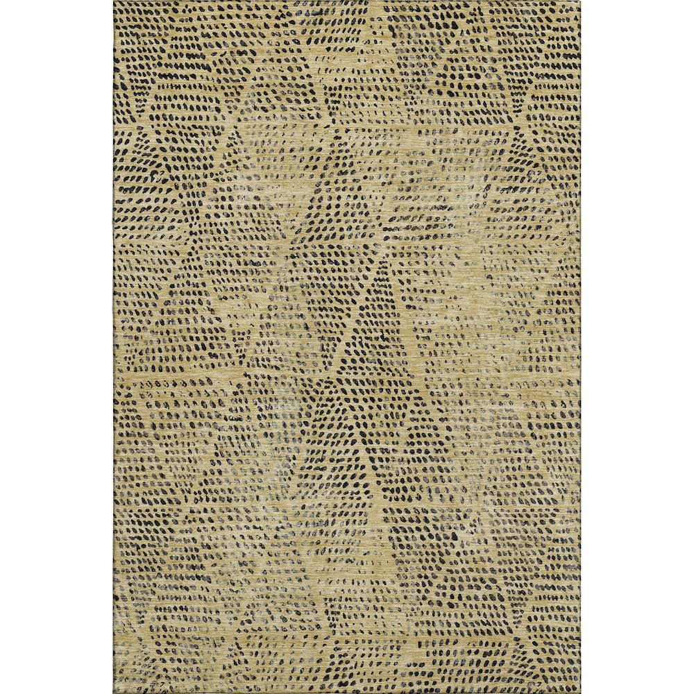Premium Machine Washable Mayfield  Gold 5' x 7'6" Rug. Picture 1