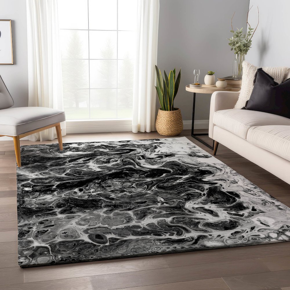 Premium Machine Washable Mayfield  Taboo 5' x 7'6" Rug. Picture 5