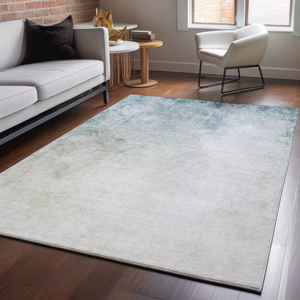 Premium Machine Washable Mayfield  Beige 5' x 7'6" Rug. Picture 5