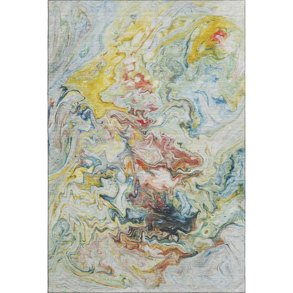 Premium Machine Washable Mayfield  Ivory 5' x 7'6" Rug. Picture 1