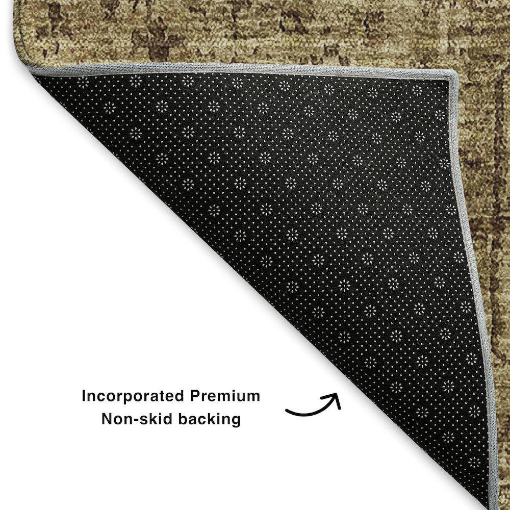 Premium Machine Washable Mayfield  Mocha 2'6" x 3'10" Rug. Picture 2