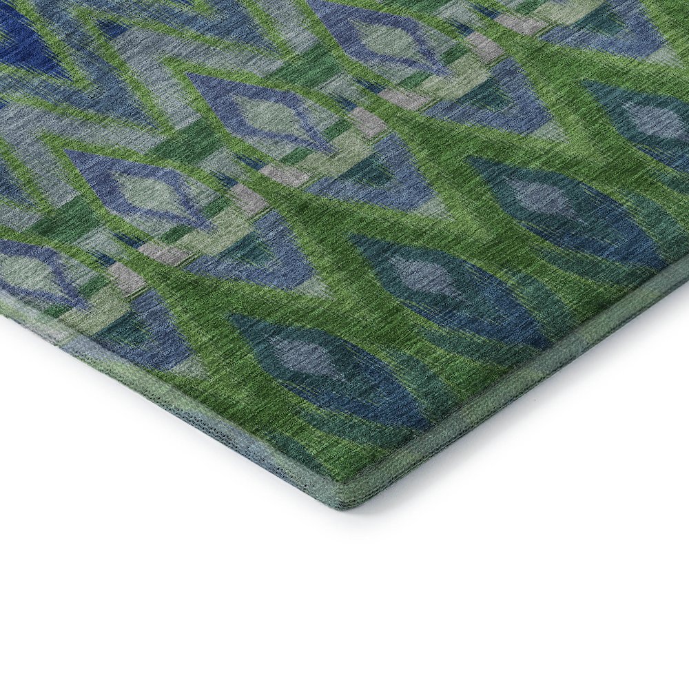 Premium Machine Washable Mayfield  Green 2'6" x 3'10" Rug. Picture 3