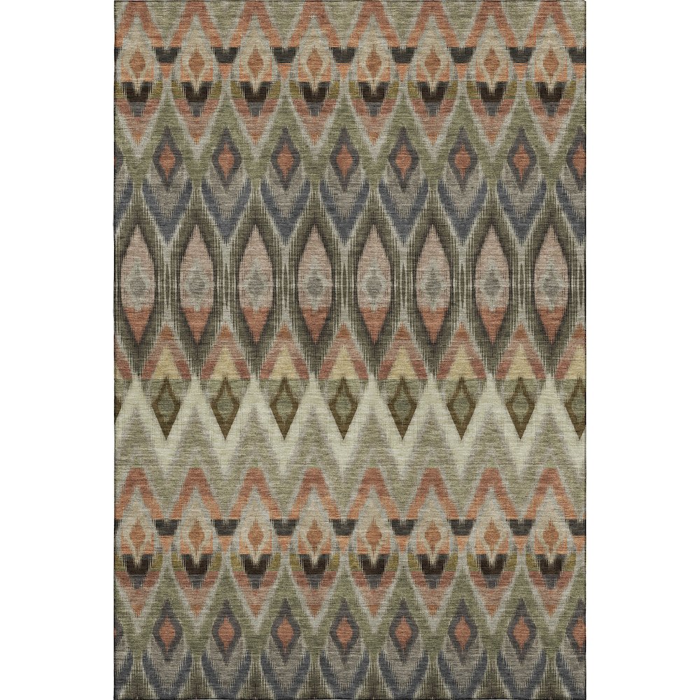 Premium Machine Washable Mayfield  Taupe 5' x 7'6" Rug. Picture 1