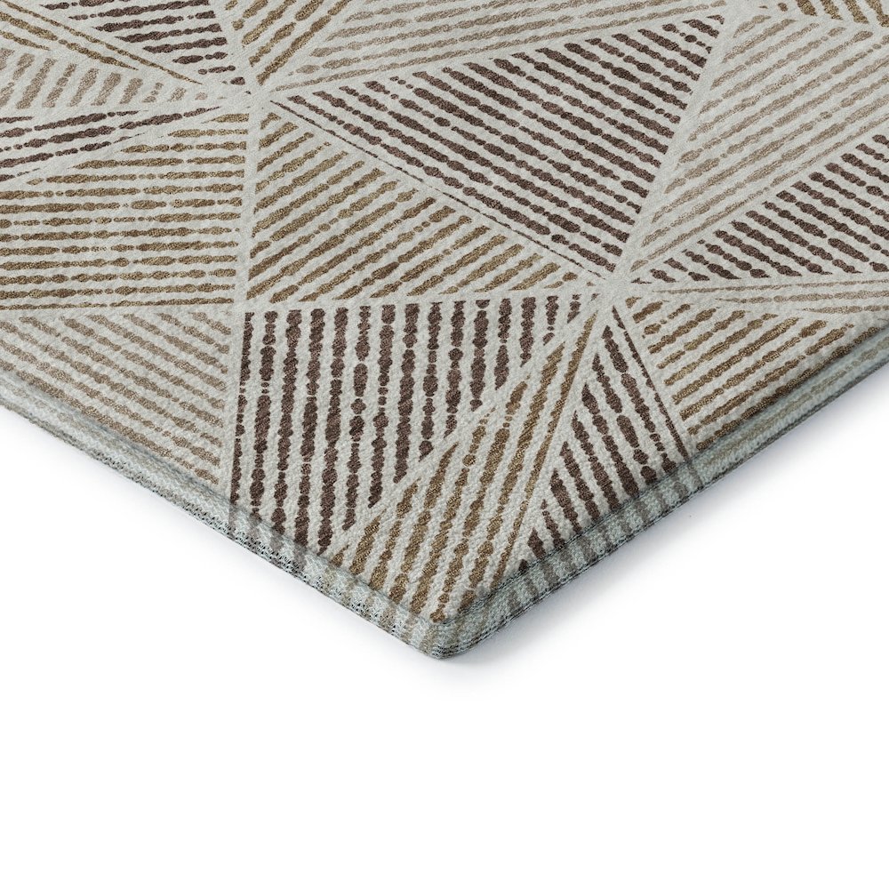 Premium Machine Washable Mayfield  Brown 2'6" x 3'10" Rug. Picture 3