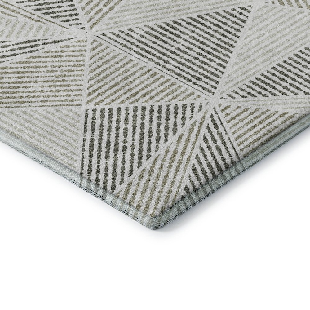 Premium Machine Washable Mayfield  Taupe 2'6" x 3'10" Rug. Picture 3