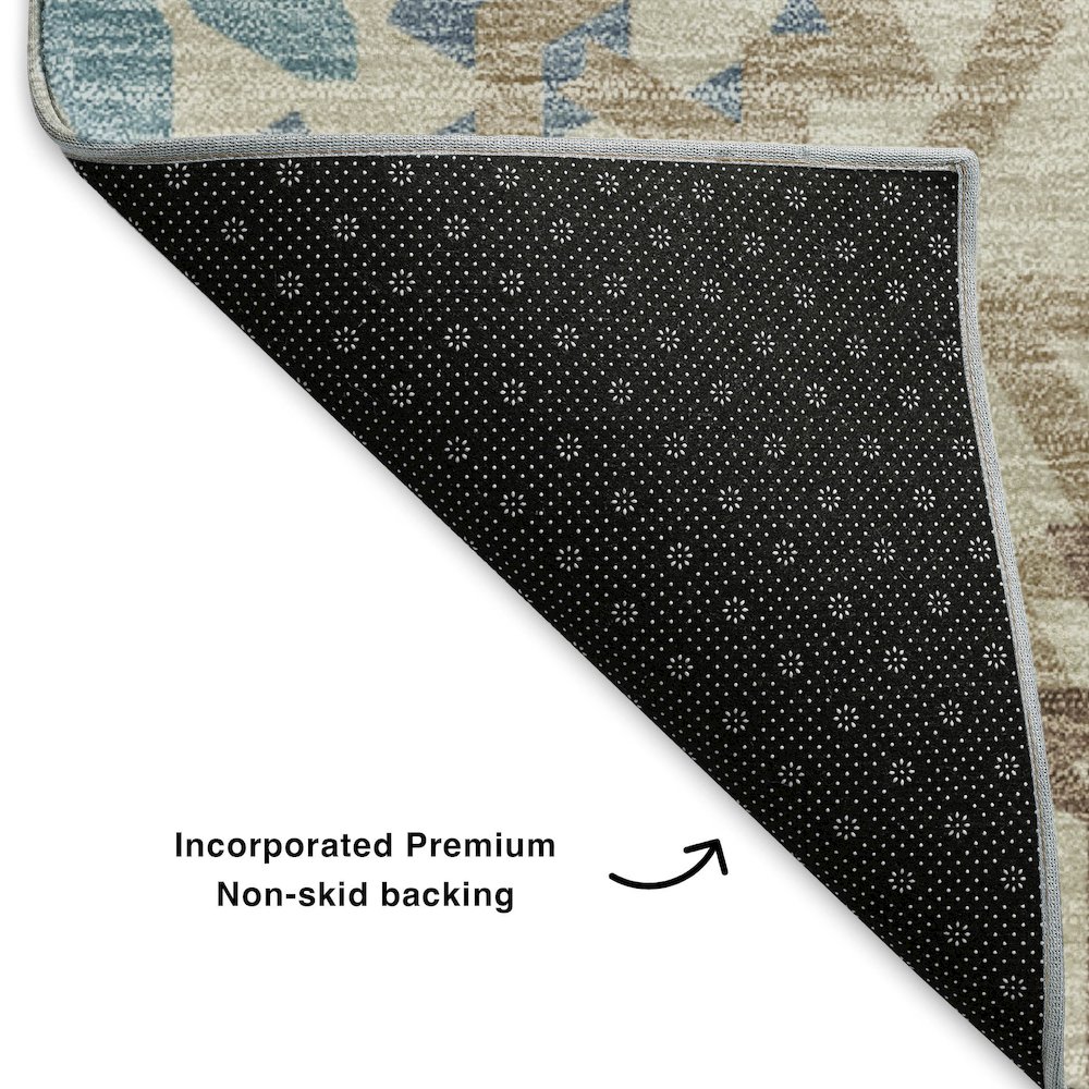 Premium Machine Washable Mayfield  Khaki 2'6" x 3'10" Rug. Picture 2