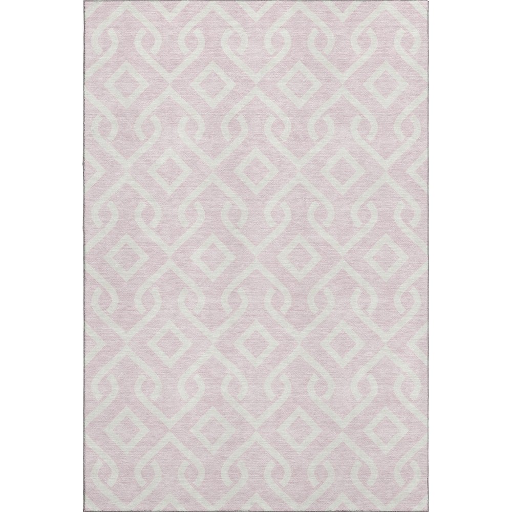 Premium Machine Washable Mayfield  Pink 5' x 7'6" Rug. Picture 1