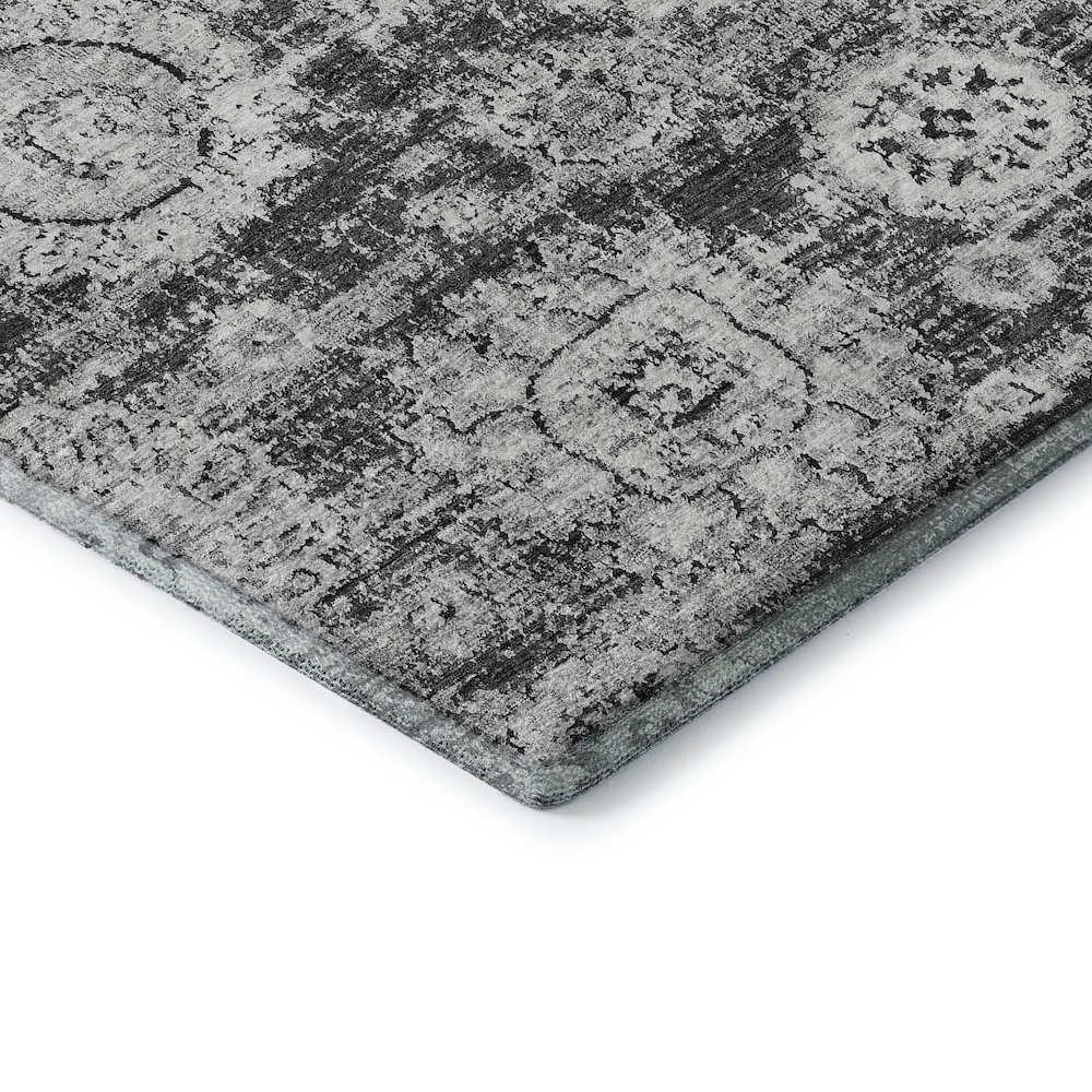 Premium Machine Washable Mayfield  Gray 2'6" x 3'10" Rug. Picture 3