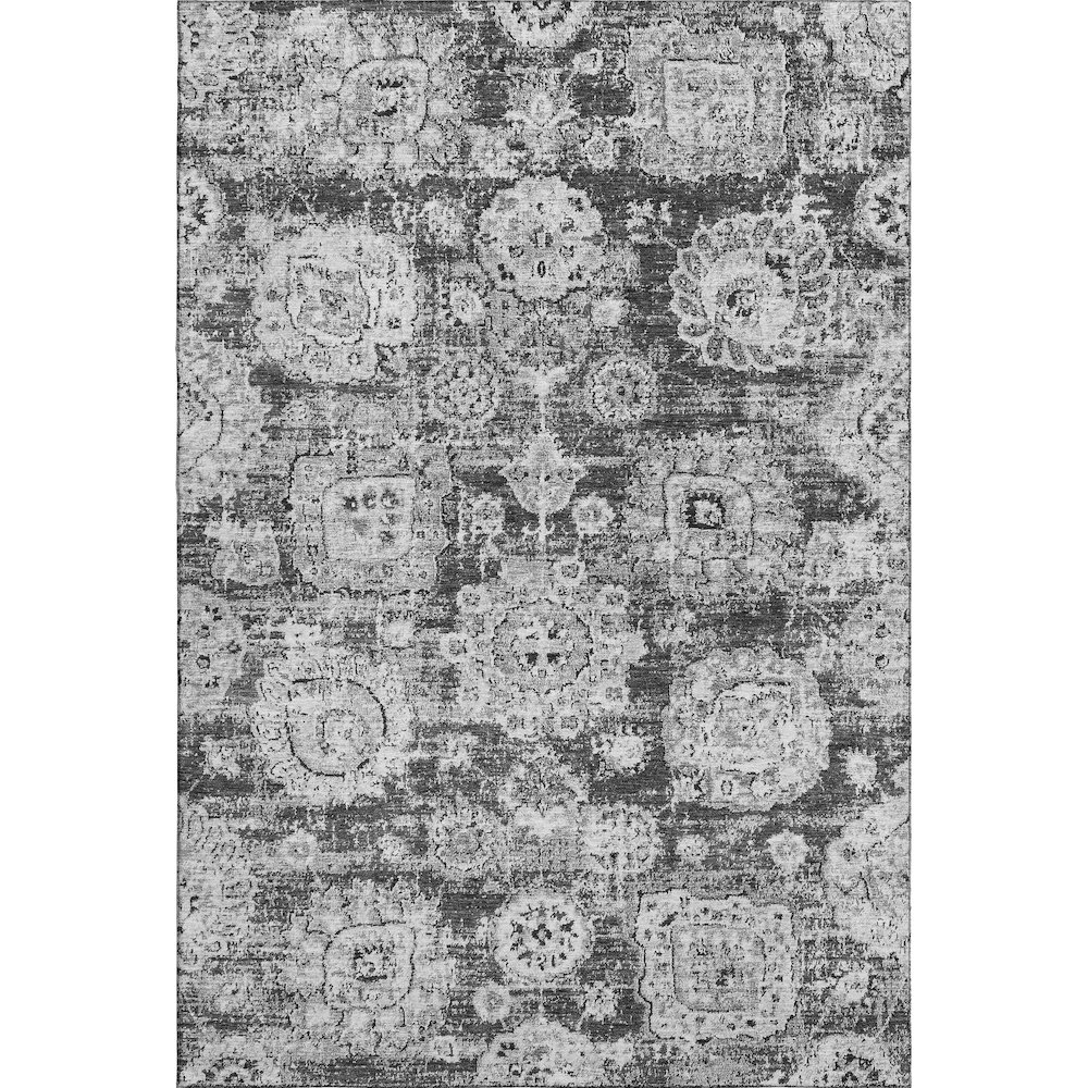 Premium Machine Washable Mayfield  Gray 5' x 7'6" Rug. Picture 1