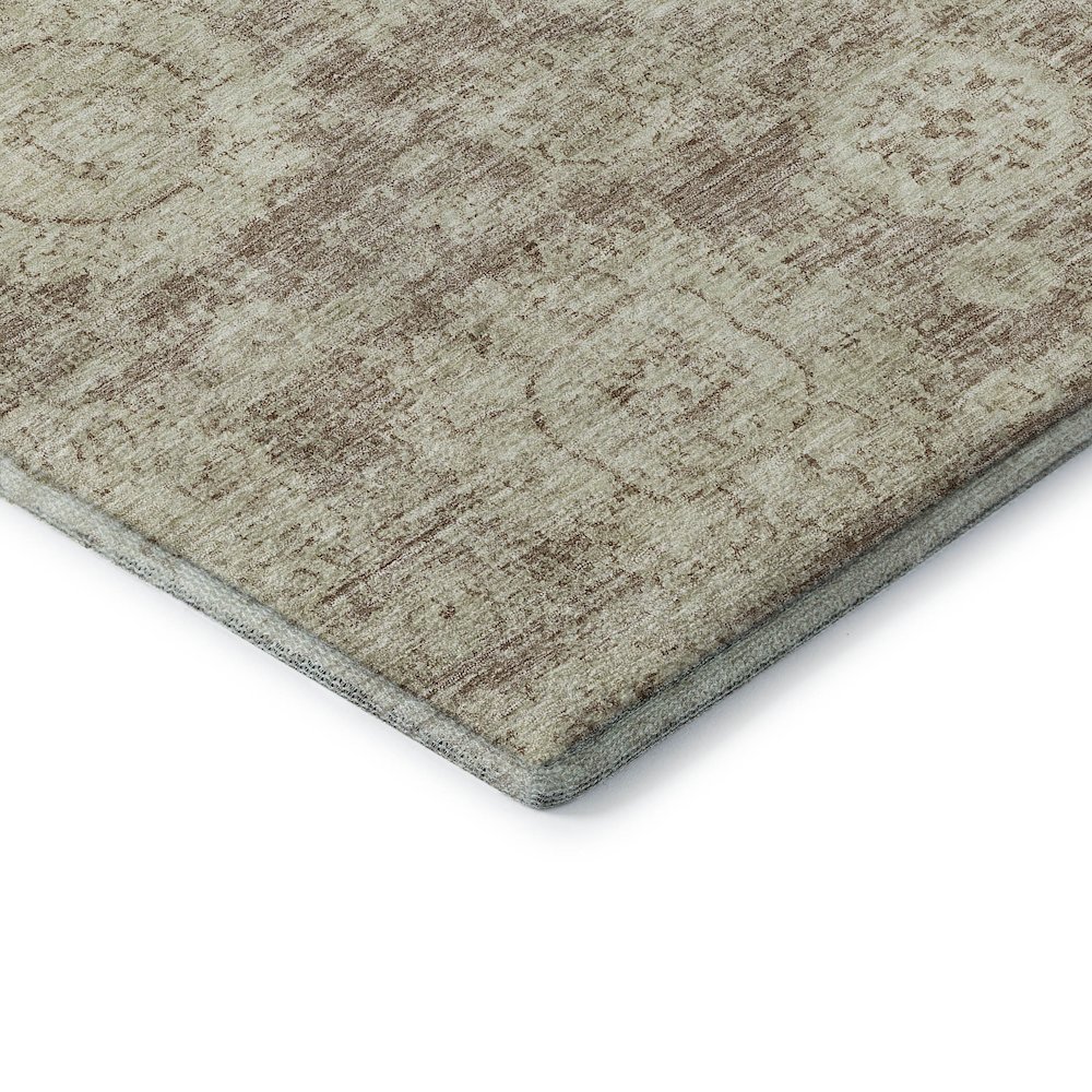 Premium Machine Washable Mayfield  Mocha 2'6" x 3'10" Rug. Picture 3