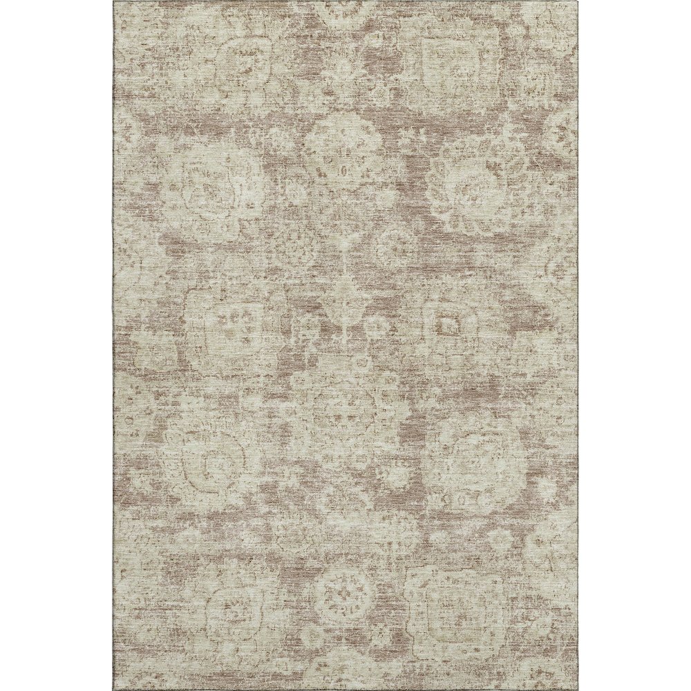 Premium Machine Washable Mayfield  Mocha 5' x 7'6" Rug. Picture 1