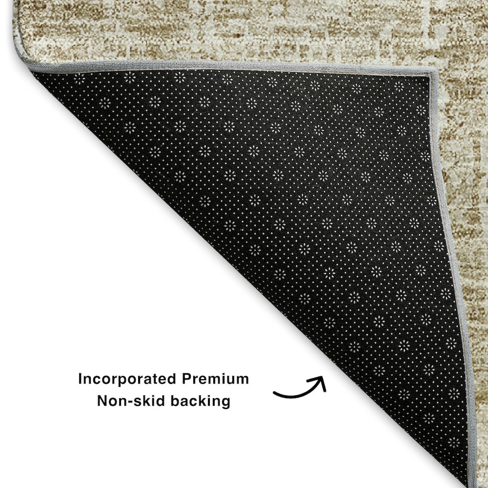 Premium Machine Washable Mayfield  Beige 2'6" x 3'10" Rug. Picture 2
