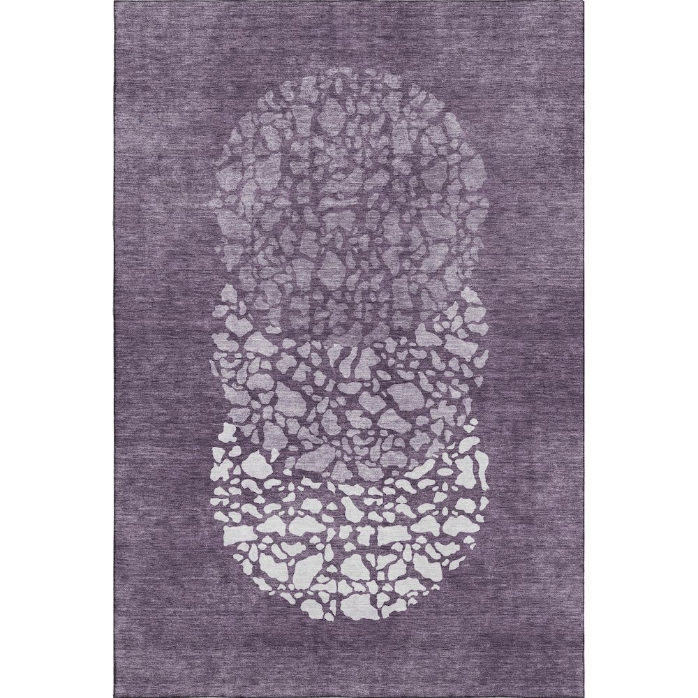 Premium Machine Washable Mayfield  Eggplant 5' x 7'6" Rug. Picture 1