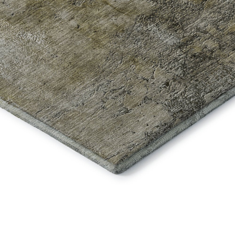 Premium Machine Washable Mayfield  Brown 2'6" x 3'10" Rug. Picture 3