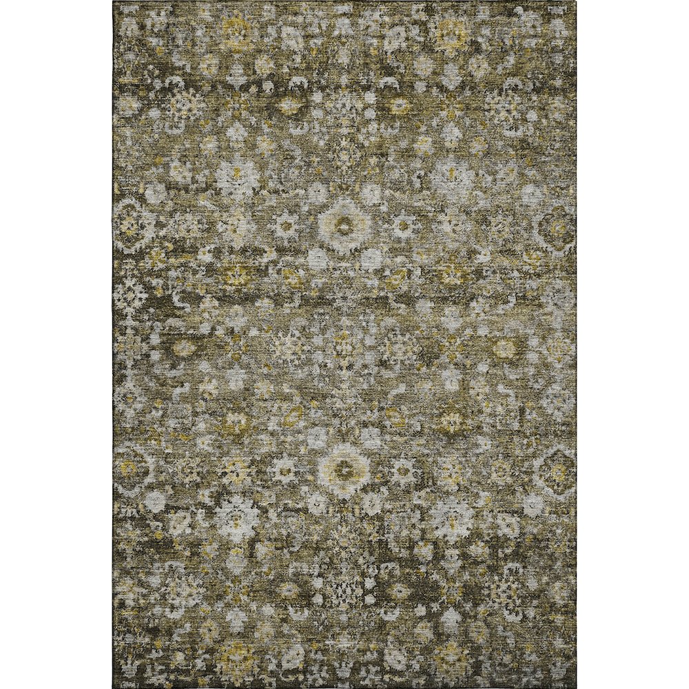 Premium Machine Washable Mayfield  Mocha 5' x 7'6" Rug. Picture 1