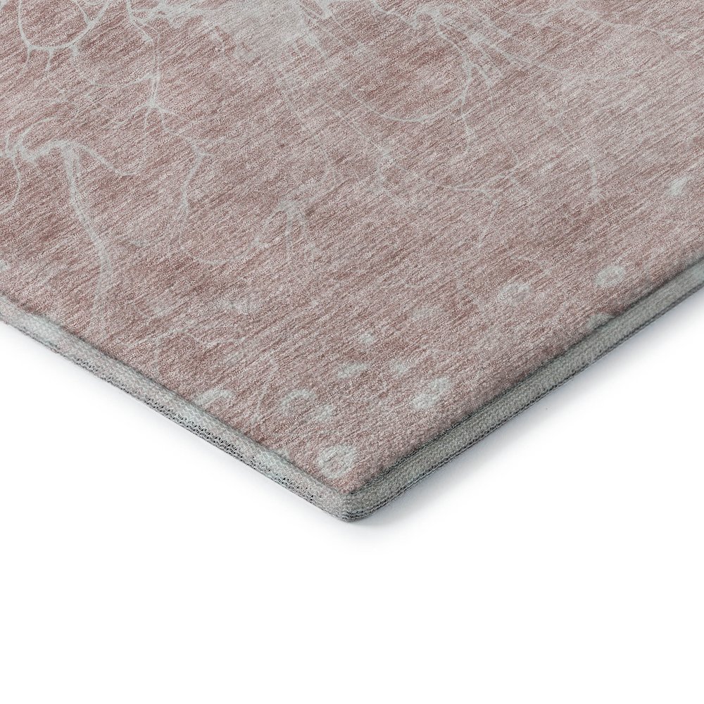 Premium Machine Washable Mayfield AMF653 Pink 2'6" x 3'10" Rug. Picture 3