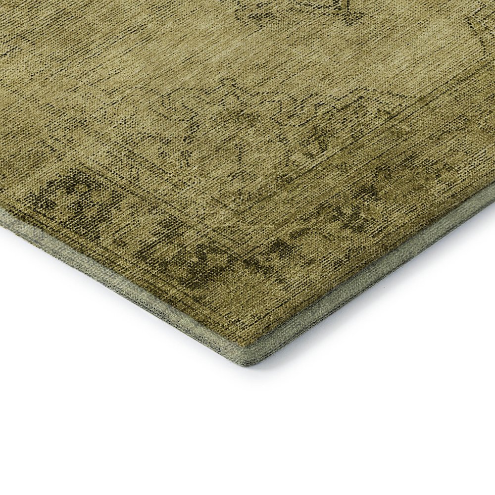 Premium Machine Washable Mayfield AMF658 Gold 2'6" x 3'10" Rug. Picture 3