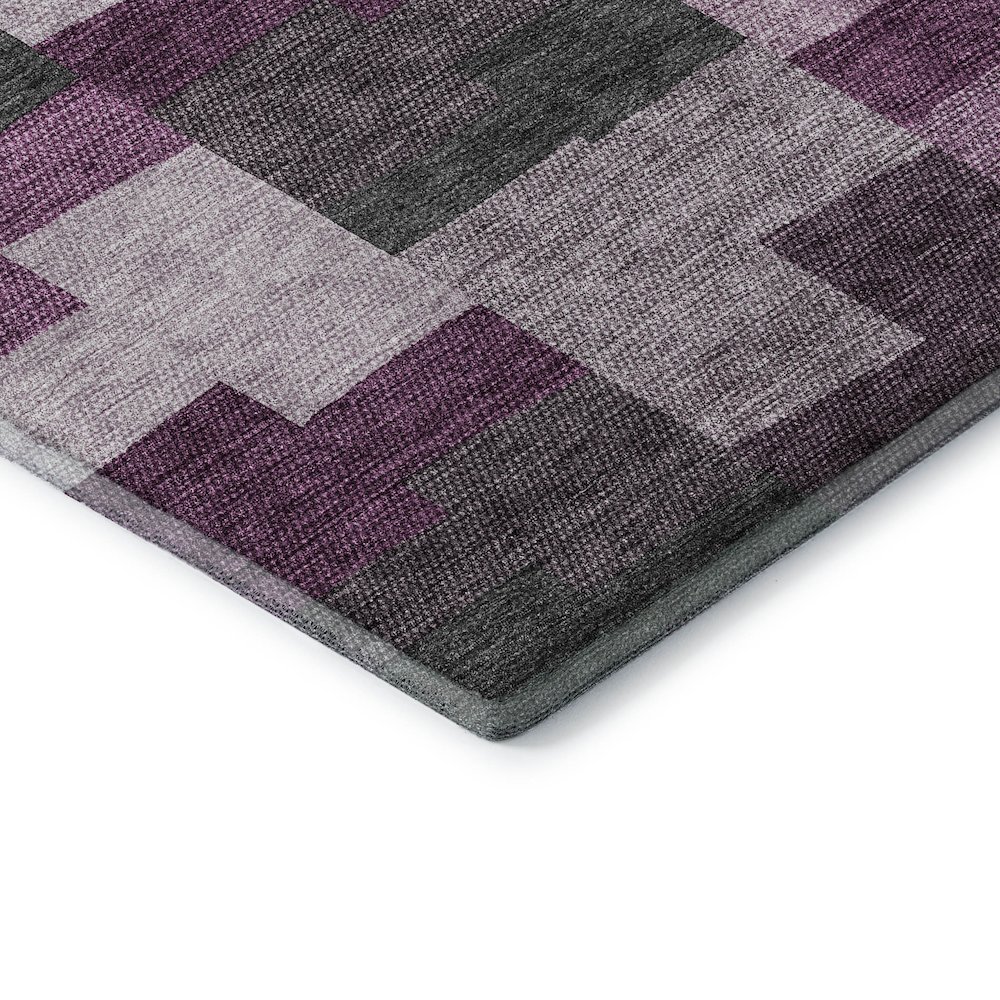 Premium Machine Washable Mayfield AMF659 Merlot 2'6" x 3'10" Rug. Picture 3