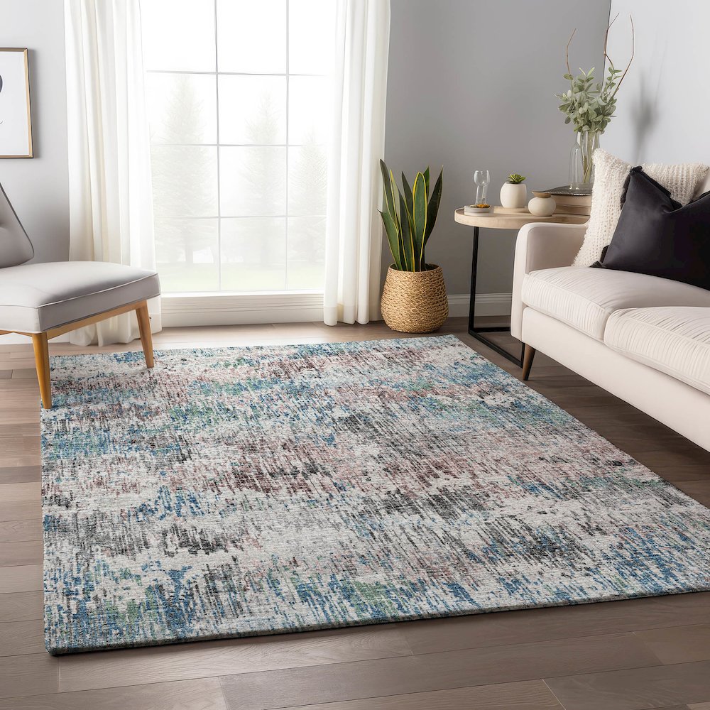 Premium Machine Washable Mayfield  Multi 5' x 7'6" Rug. Picture 5