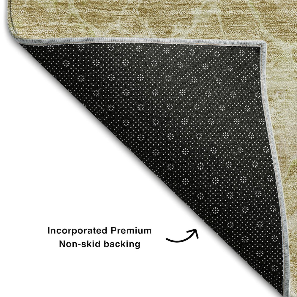 Premium Machine Washable Mayfield AMF670 Beige 2'6" x 3'10" Rug. Picture 2