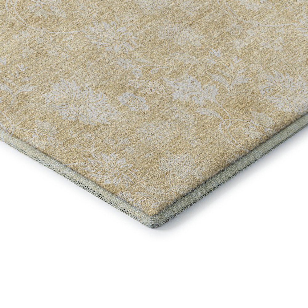 Premium Machine Washable Mayfield AMF681 Honey 2'6" x 3'10" Rug. Picture 3