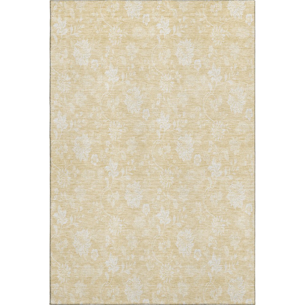 Premium Machine Washable Mayfield AMF681 Honey 5' x 7'6" Rug. Picture 1