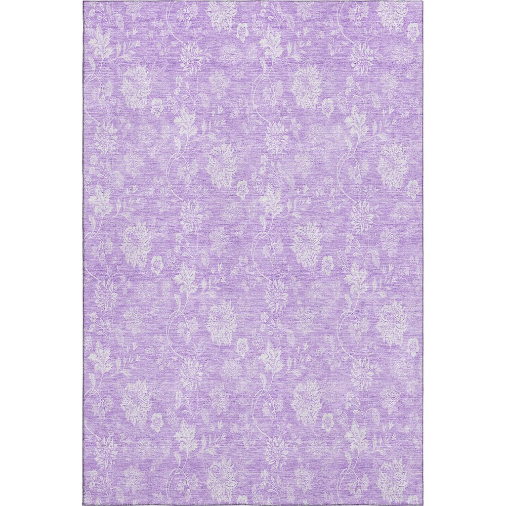 Premium Machine Washable Mayfield AMF681 Lilac 5' x 7'6" Rug. Picture 1