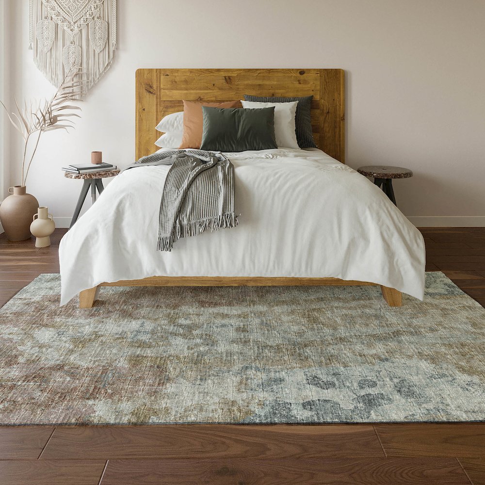 Premium Machine Washable Mayfield  Multi 5' x 7'6" Rug. Picture 6