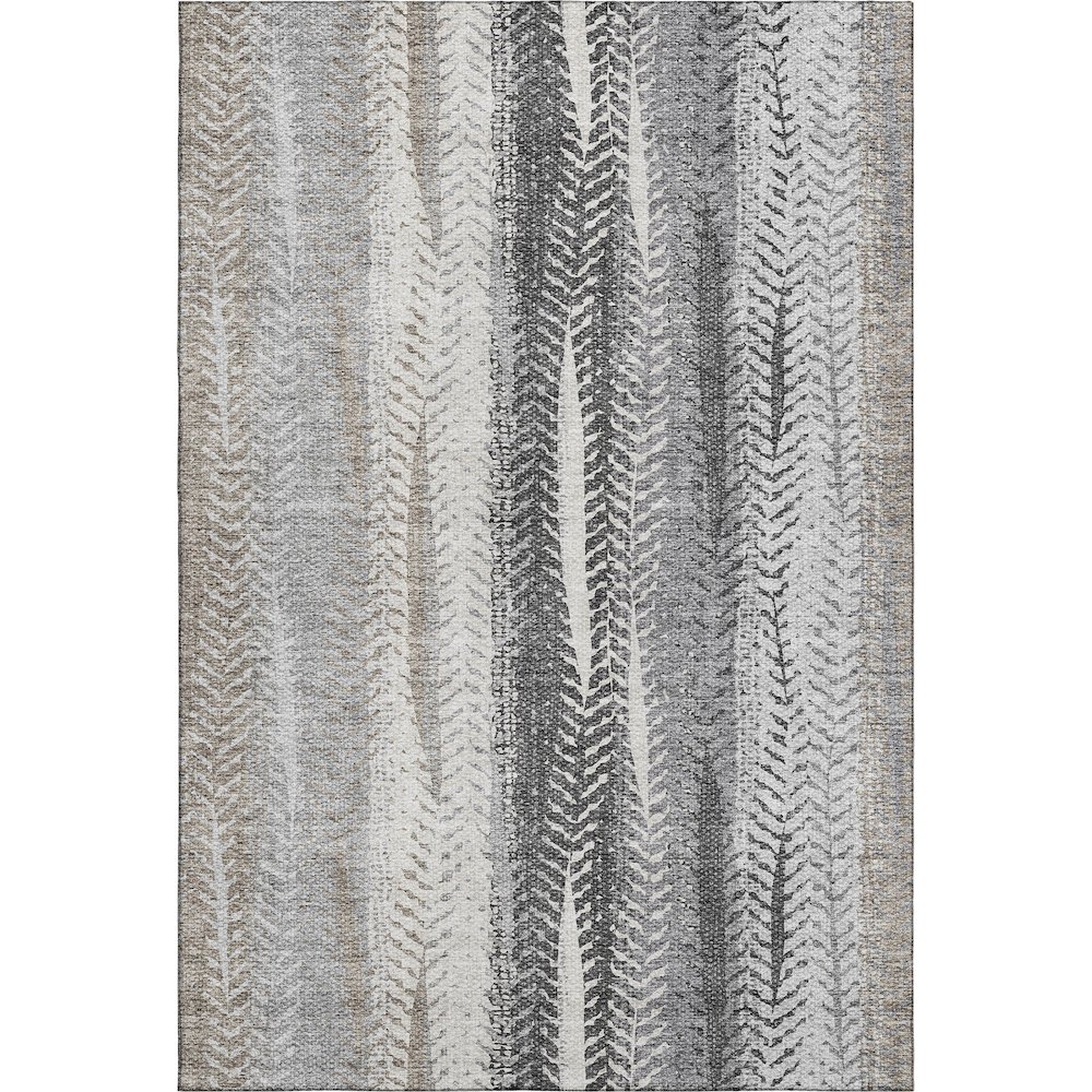 Premium Machine Washable Mayfield AMF693 Khaki 5' x 7'6" Rug. Picture 1